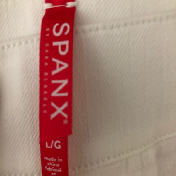SPANX White Distressed Skinny Jeans - Picture 5 of 10